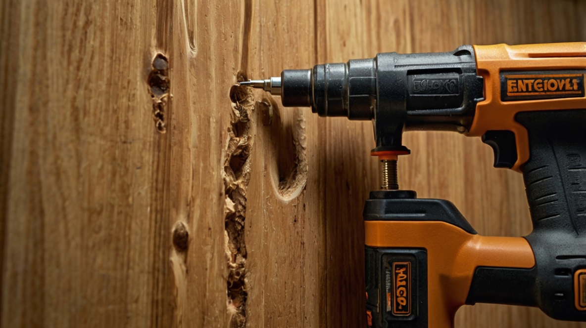 Usando Pinadores para Instalação de Revestimentos de Madeira em Paredes